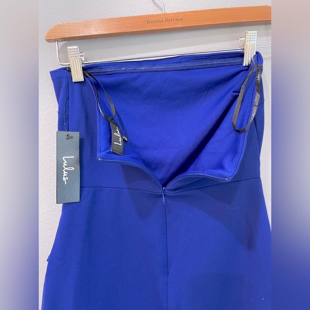 Lulus Cobalt Blue Strapless Bodycon Dress (S) - NWT - Picture 12 of 12